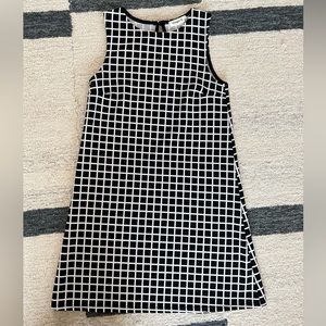 Black & white grid dress - small!